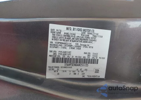 2010 Ford Focus S from USA, damaged, VIN 1FAHP3EN0AW251125